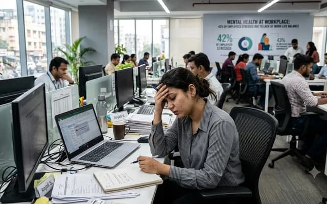 mental health in work place is detreating 