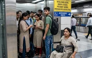 Disabled person could not take the lift