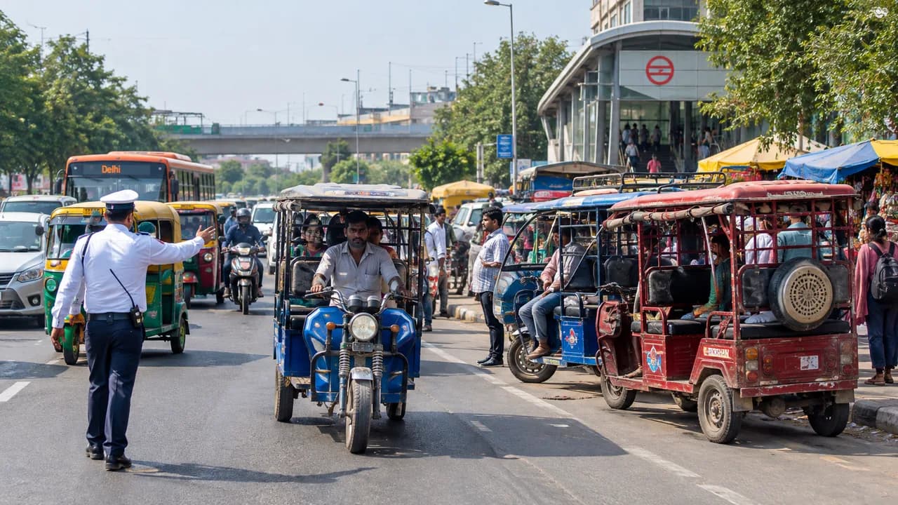 E rickshah a mennace on the streets of India
